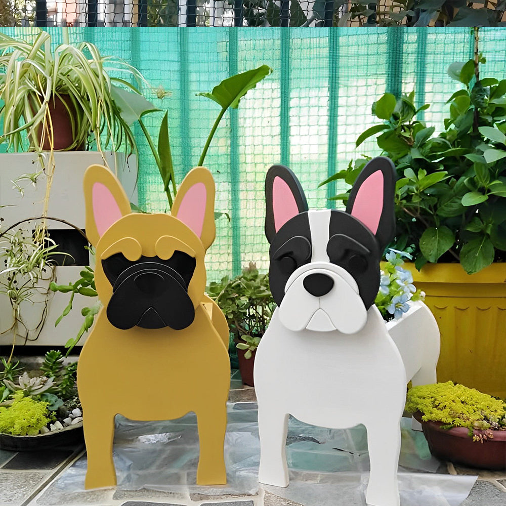 Macetero Bulldog Francés