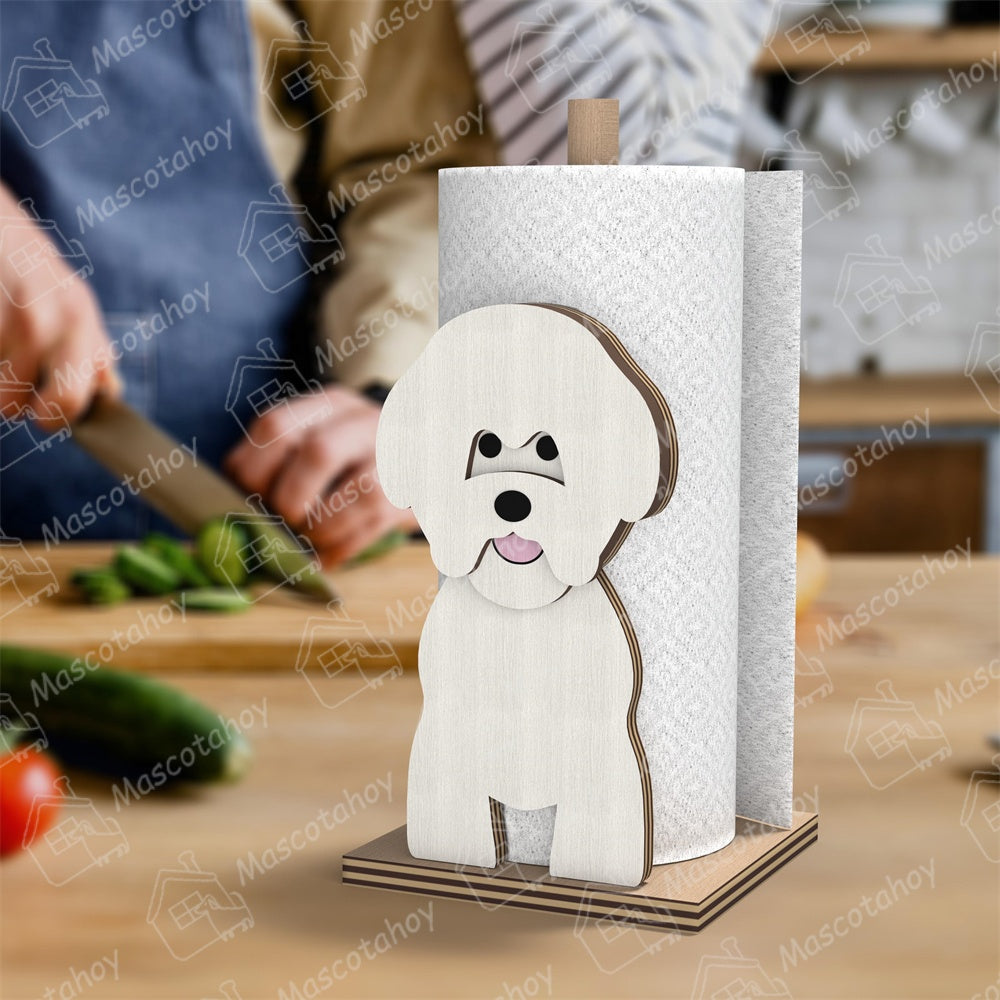 Bichón Frisé Portarrollos de Papel