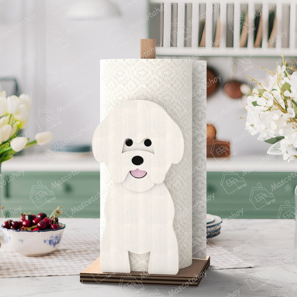 Bichón Frisé Portarrollos de Papel