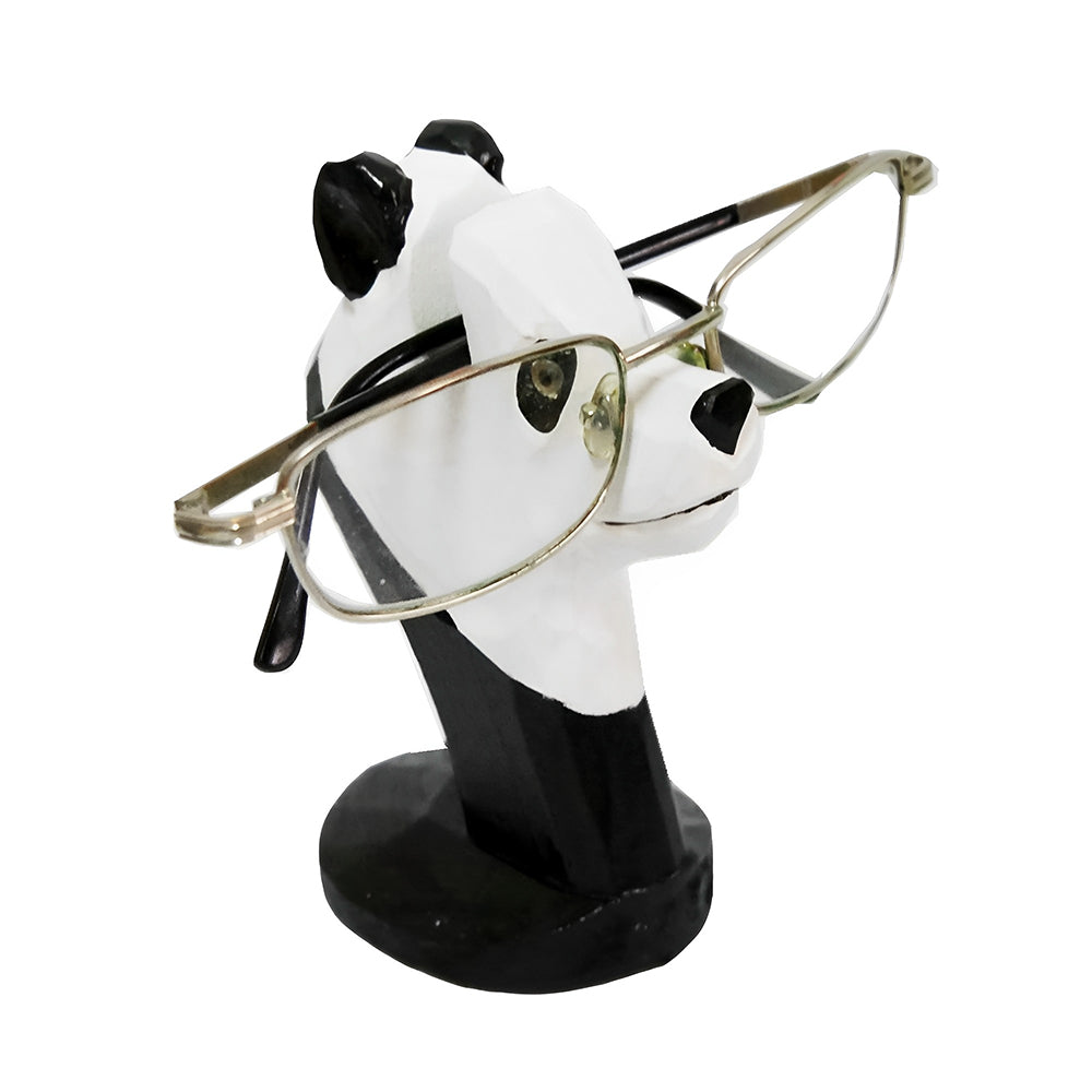 Wooden Cartoon Lovely Panda Eyeglass Holder