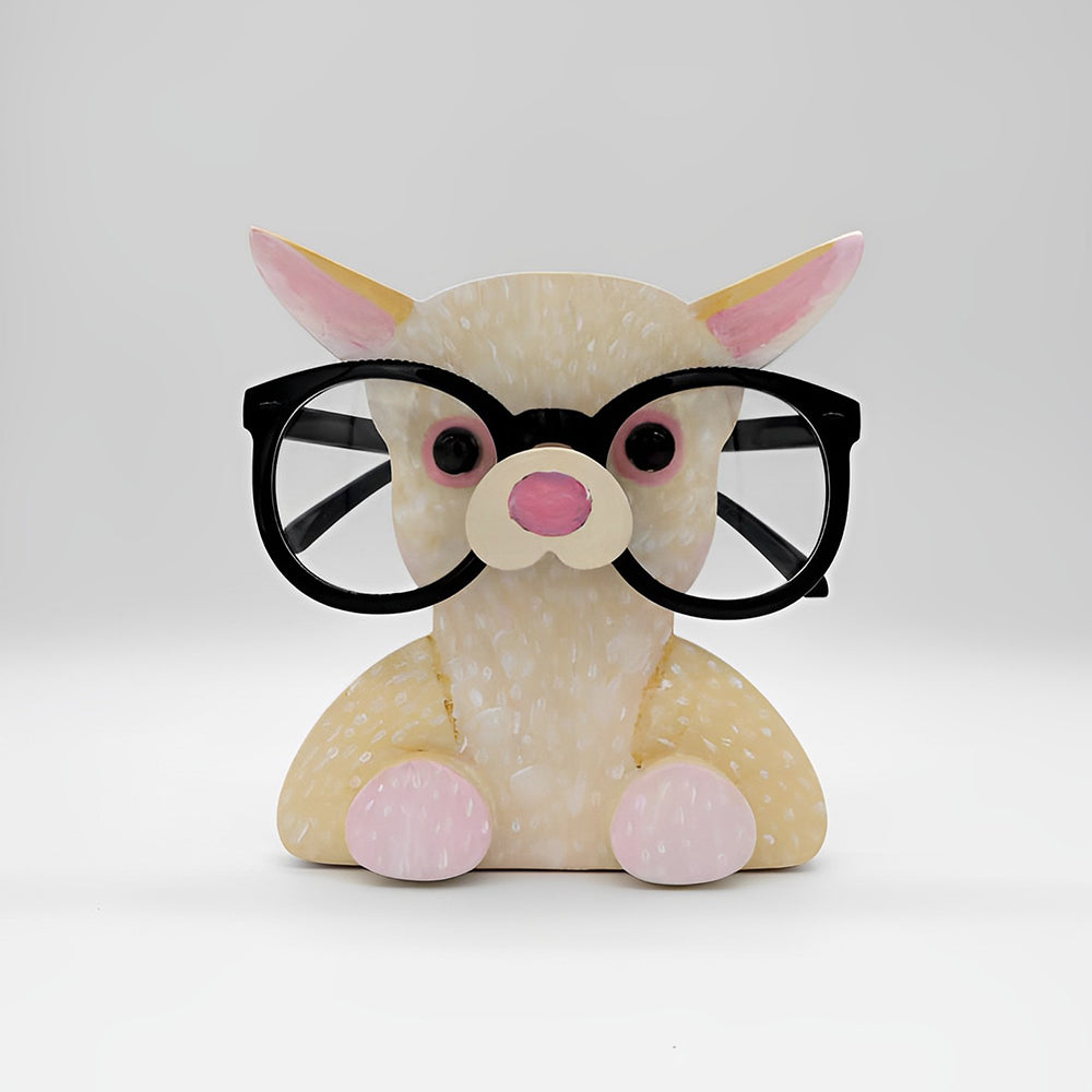 Wooden Cartoon Alpaca Eyeglass Holder