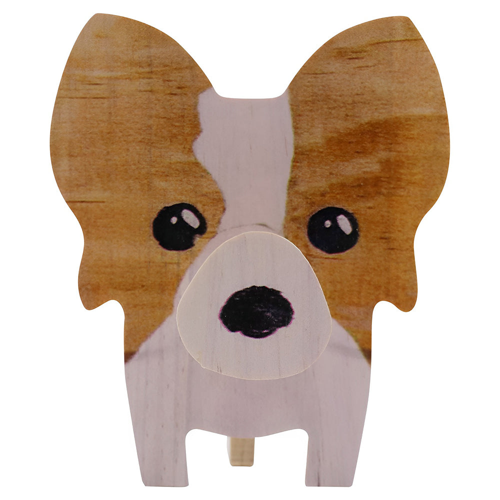 Wooden Cartoon Border Collie Eyeglass Holder