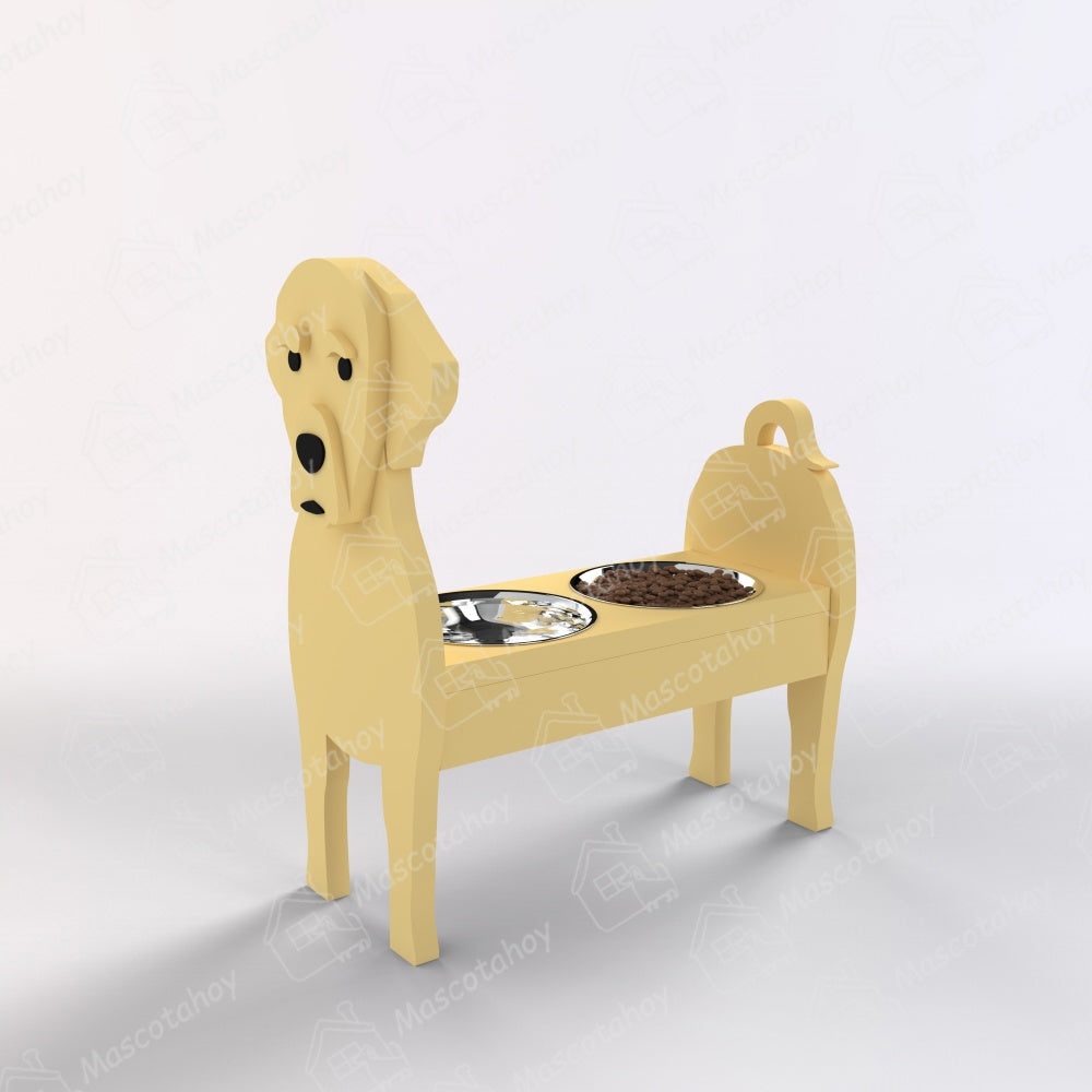 Porta Cuencos de Comida Para Mascotas Labrador