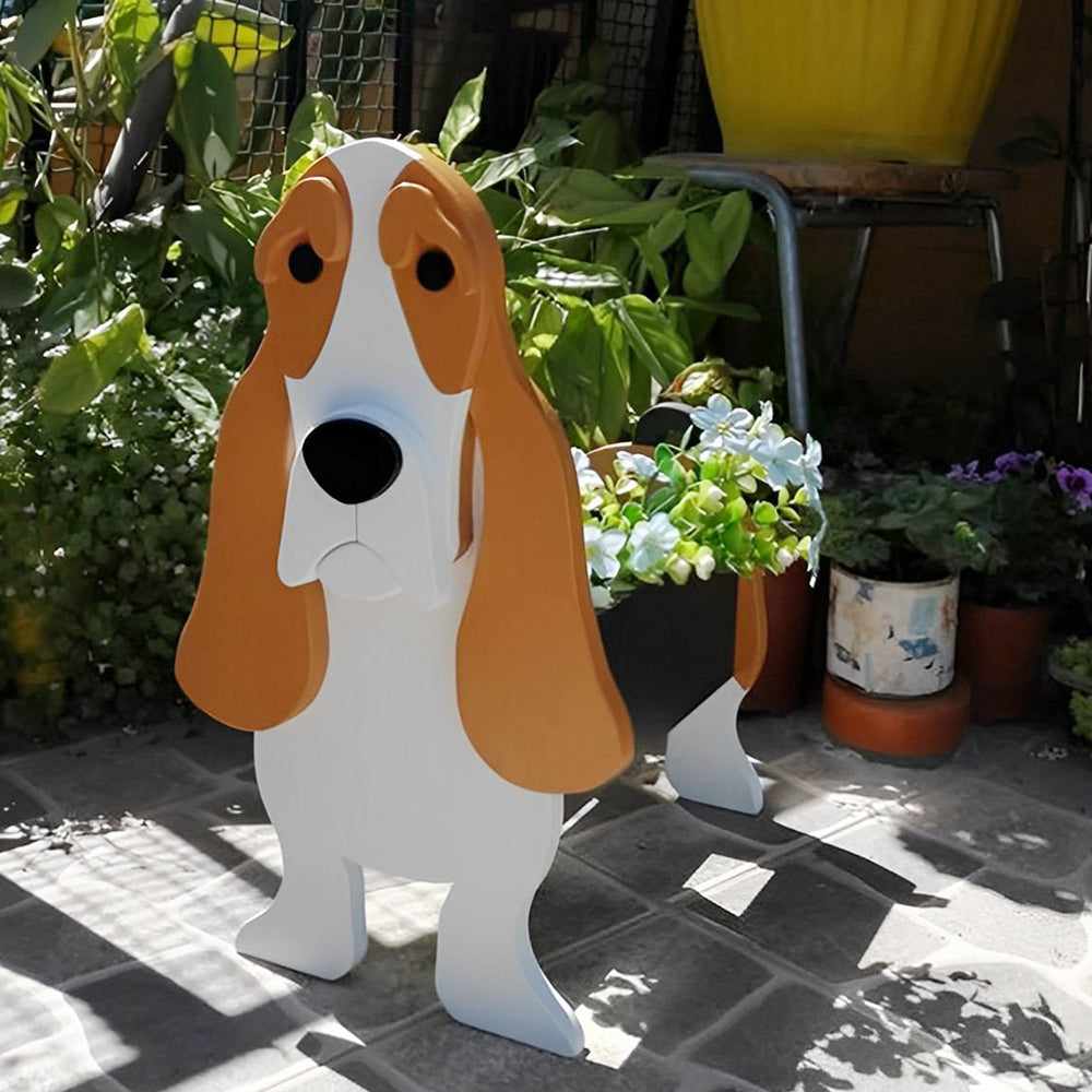 Macetero Basset Hound