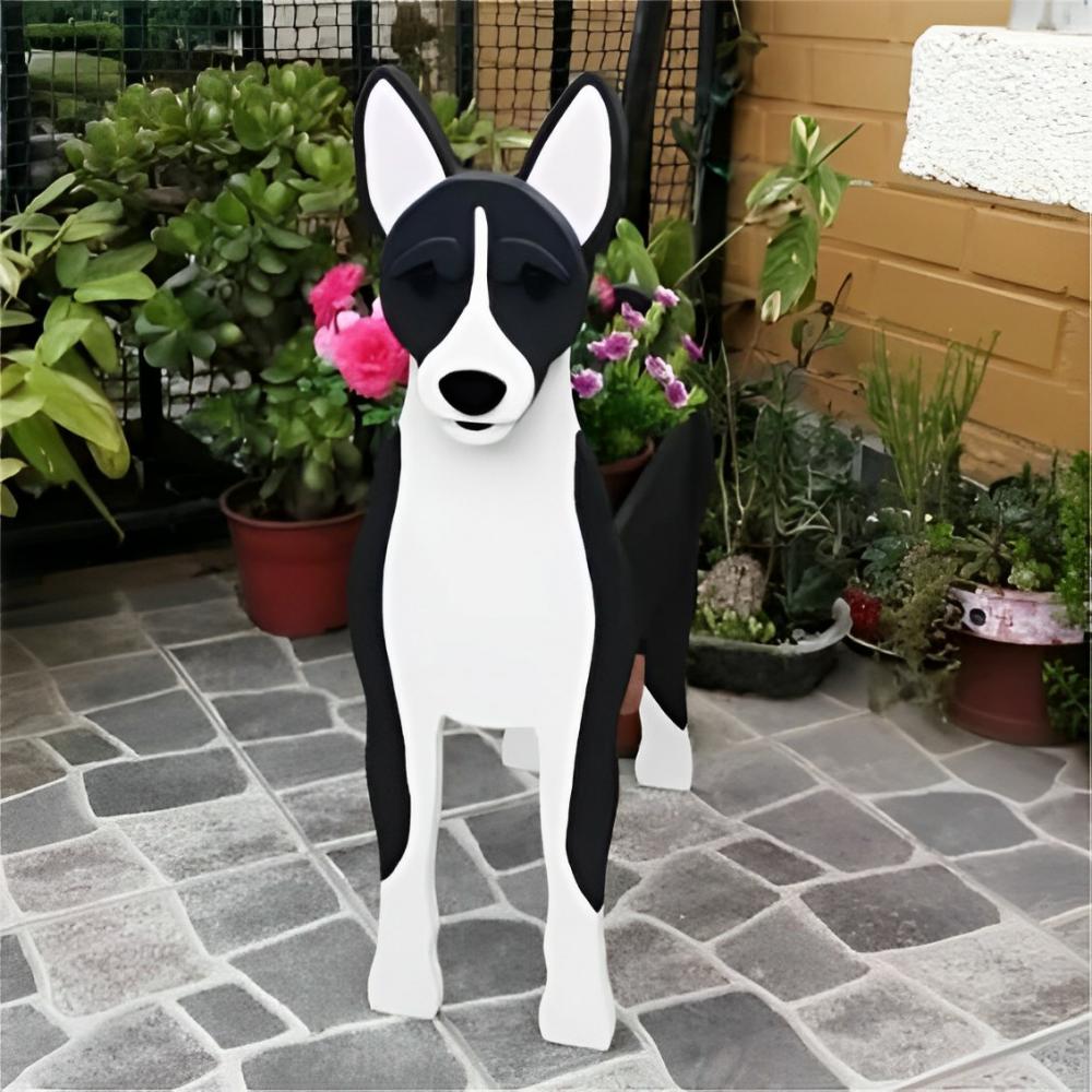 Macetero Basenji Negro