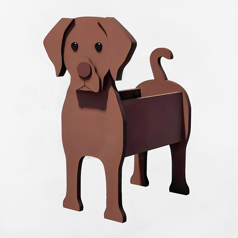 Macetero Labrador Chocolate