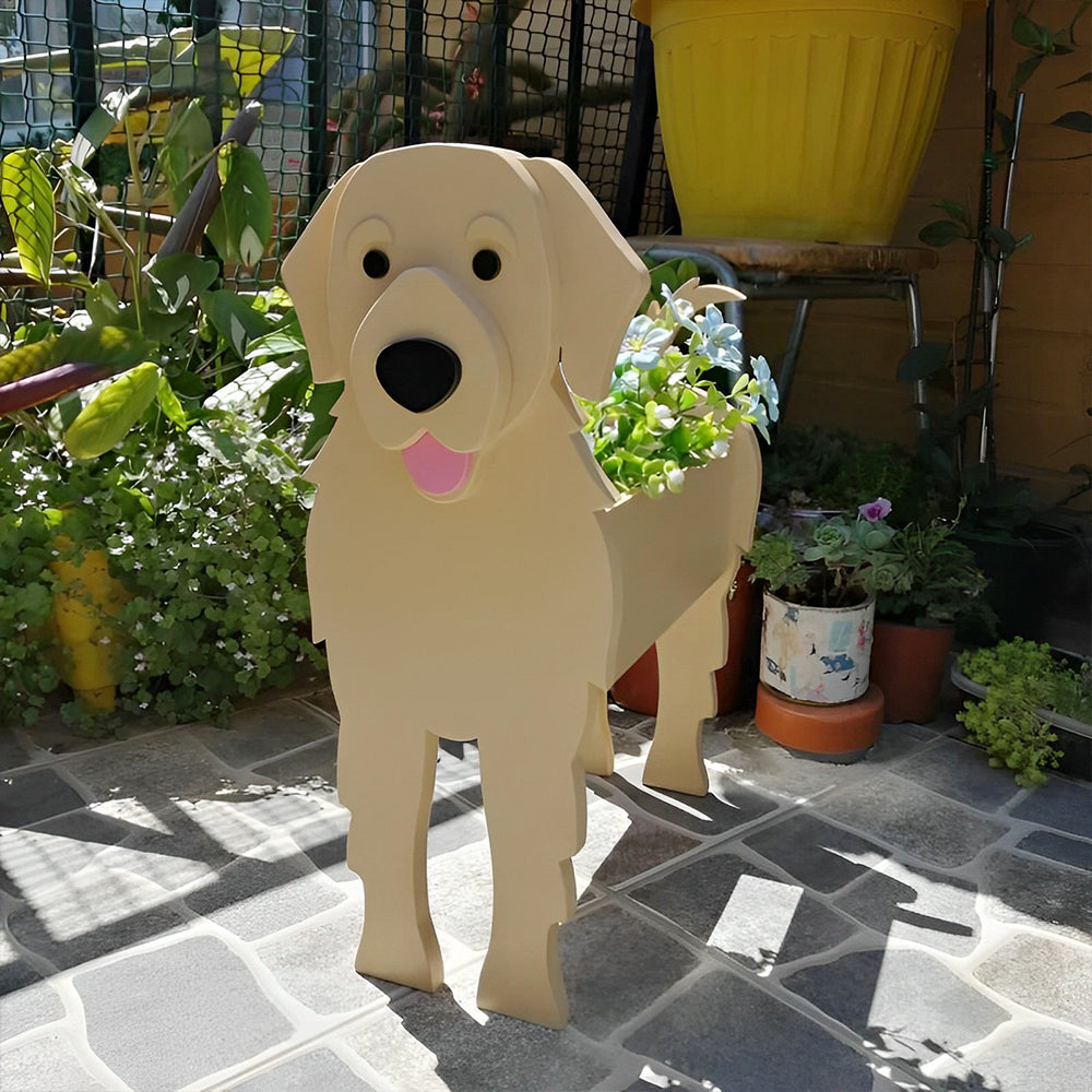 Macetero Golden Retriever